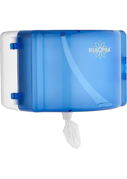 360° Mini Cimri Içten Çekmeli Tuvalet Kağıdı Dispenseri Transparan Mavi fiyatları