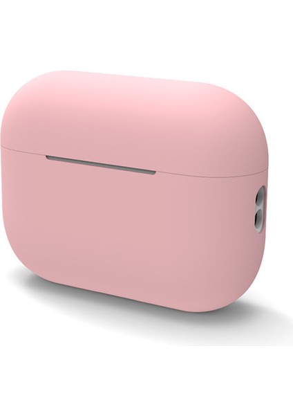 Apple Airpods Pro 2 Kılıf Mat Orj Kancalı Silikon + Ip SF20 Pembe