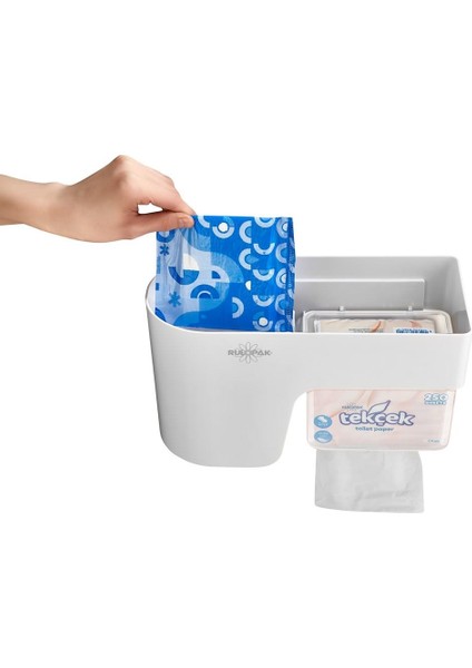 Multitask Tuvalet Kağıdı Dispenseri Beyaz fırsatları