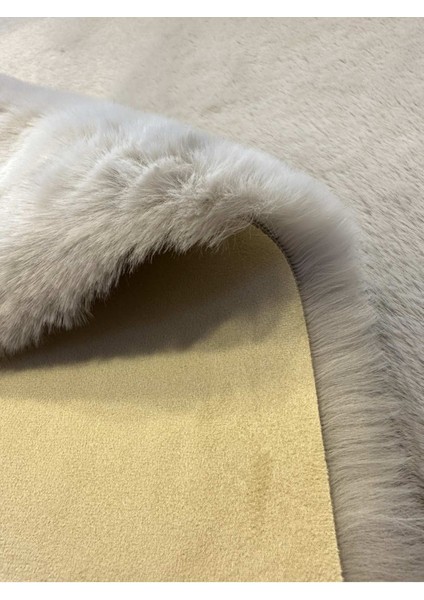 Allstar Carpet Modern Tavşan Tüyü Yumuşacık Tüy Dökmez Peluş Halı Gri modelleri