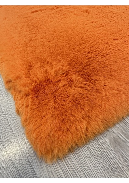 Allstar Carpet Modern Tavşan Tüyü Yumuşacık Tüy Dökmez Peluş Halı Turuncu fiyatları