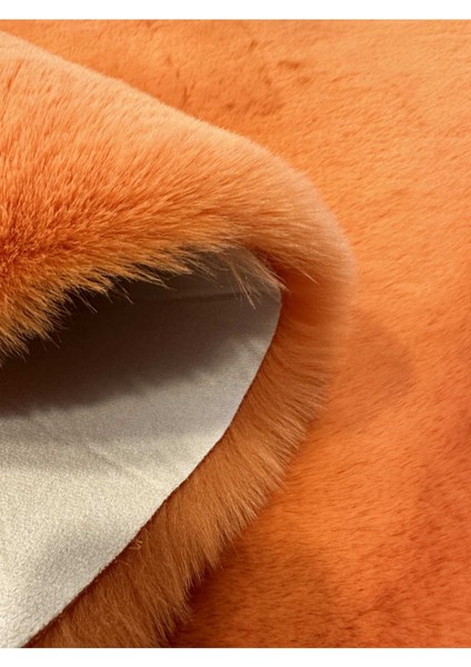 Allstar Carpet Modern Tavşan Tüyü Yumuşacık Tüy Dökmez Peluş Halı Turuncu modelleri