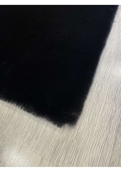 Allstar Carpet Modern Tavşan Tüyü Yumuşacık Tüy Dökmez Peluş Halı Siyah fiyatları