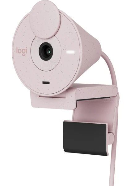 BRIO 300 Full HD 1080p Gizlilik Kapaklı Mikrofonlu Web Kamerası - Pembe