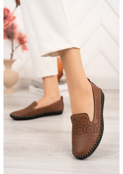 Ortapedik Pedli Taba Kadın Ayakkabı modelleri