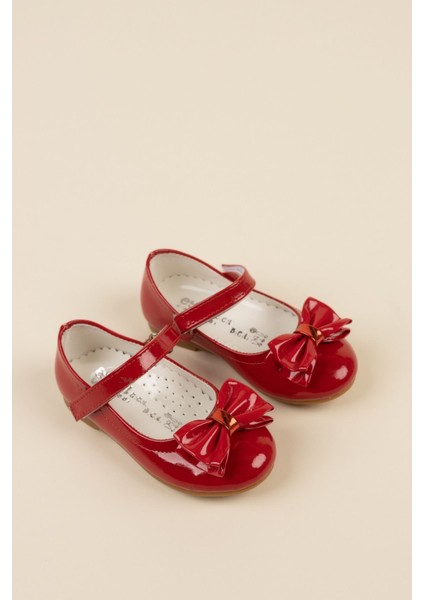Fiyonklu Kırmızı Kız Çocuk Ayakkabı indirimleri