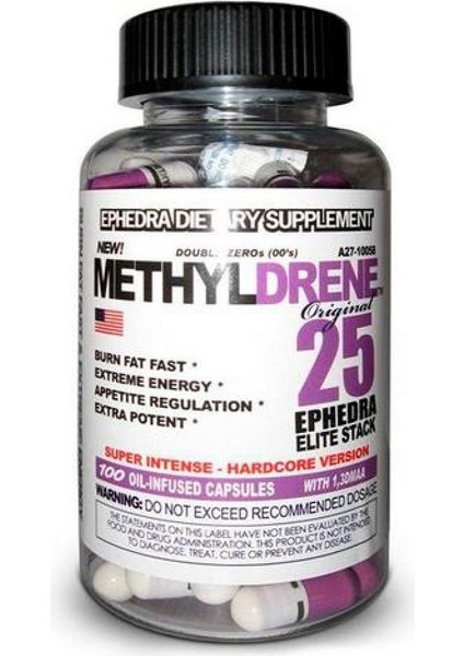 Classic Nutrition Methyldrene 25 Fat Burner, Pack Of 100 Capsules