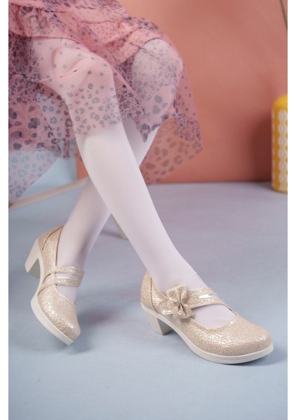 Topuklu Altın Çatlak Kız Çocuk Ayakkabı fiyatları