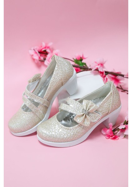 Topuklu Altın Çatlak Kız Çocuk Ayakkabı fırsatları