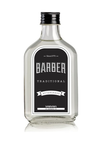 Barber Marmara Aftershave Tıraş Kolonyası Traditional Cam Şişe 200 ml