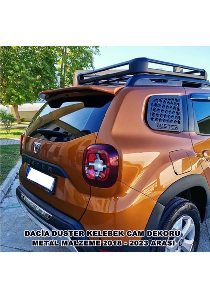 Dacia Duster Kelebek Cam Koruma Dekoru Metal Malzeme 2018 - 2023 Arası 2 Parça - Caraks