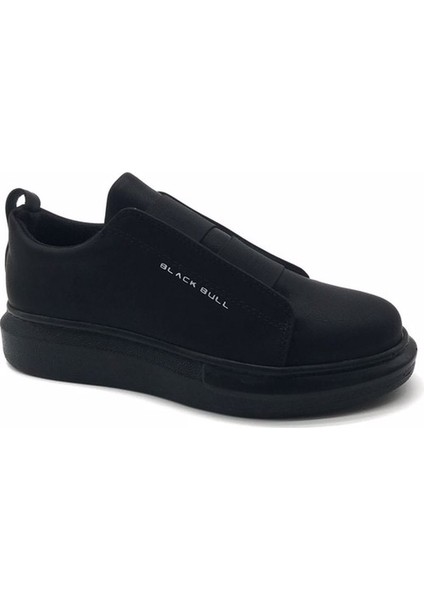 Siyah Lastik Bantlı Erkek Sneaker Ayakkabı