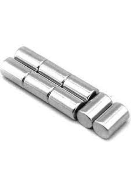 5 x 10 mm Çap: 5 Mm, Kalınlık : 10 mm Yuvarlak Neodyum Mıknatıs