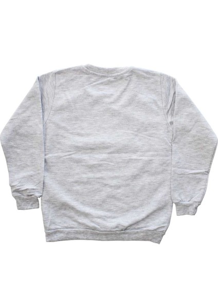 Kız Çocuk Gri Happy Gökkuşağı Baskılı Tek Üst Sweat fiyatları
