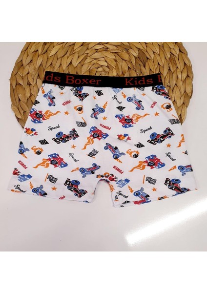 Desenli Erkek Çocuk Boxer - Sdf