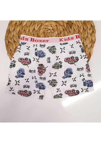 Desenli Erkek Çocuk Boxer - Sdf