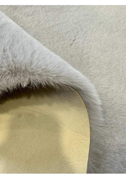 Tavşan Tüyü Post Kesim Premium Kalite Tüy Dökmez Halı Gri indirimleri