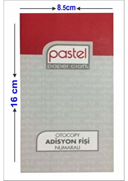 Adisyon Fişi, Adisyon Defteri Otokopili 2 Nüsha (50 Asıl, 50 Suret) 16X8.5 cm Numaralı fırsatları