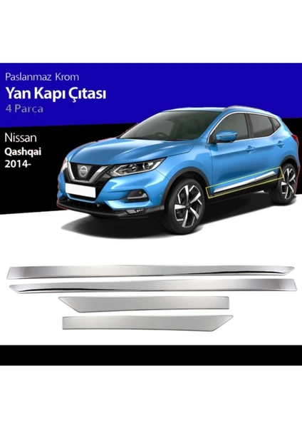 Nissan Qashqai Yan Kapı Çıtası Kromu 2014 Sonrası