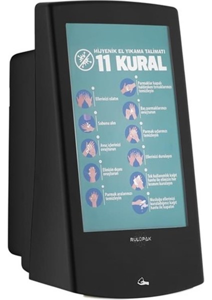 Reklamlı Köpük Sabun Dispenseri 500 Ml Siyah