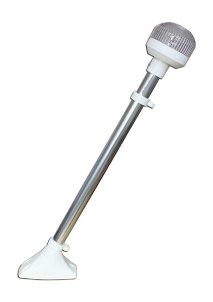 Işıklı Bayrak Direği Sabit Beyaz 500 mm 12/24V