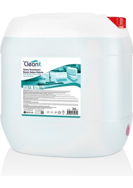 By Clean Yüzey Temizleyici Beyaz Sabun Kokulu 30 kg