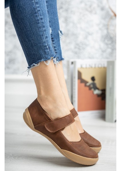 Ortapedik Ped Cırtlı Taba Ayakkabı fiyatları