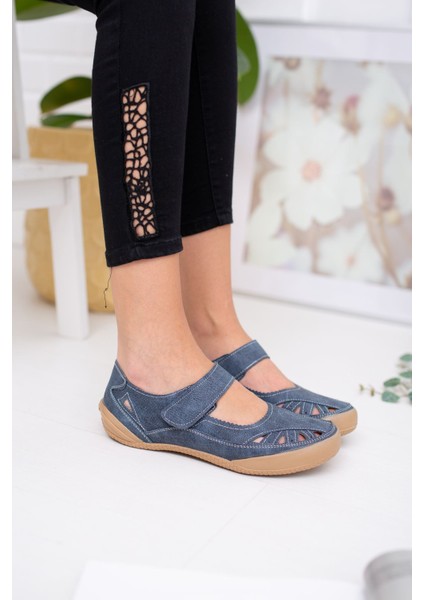 Ortapedik Ped Lacivert Kadın Ayakkabı
