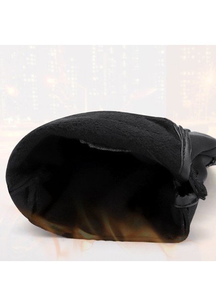 Su Geçirmez Kışlık Yastıklı ve Kalınlaştırılmış Sıcak Dokunmatik Ekranlı Motosiklet Sürme Eldivenleri (Yurt Dışından) indirimleri