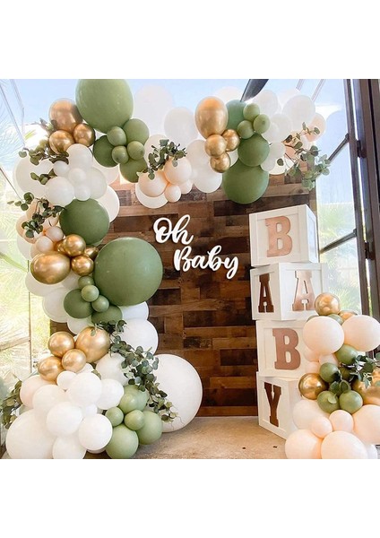 Deniz Kumu Pastel Ten Rengi Doğum Günü ve Nişan Balon Zinciri Set modelleri