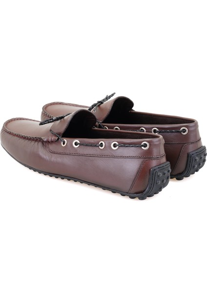 Cerise Kahve Erkek Deri Loafer