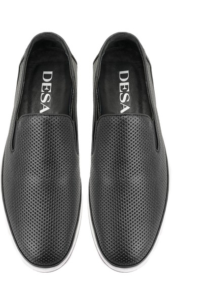 Casey Siyah Erkek Günlük Deri Ayakkabı