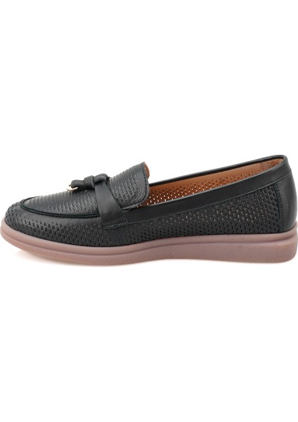 Breana Siyah Kadın Günlük Deri Ayakkabı indirimleri