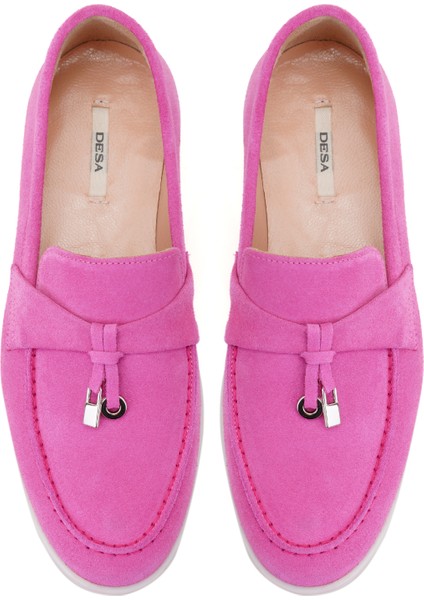 Jaida Pembe Kadın Deri Loafer fiyatları