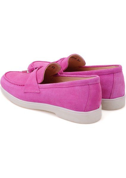 Jaida Pembe Kadın Deri Loafer indirimleri