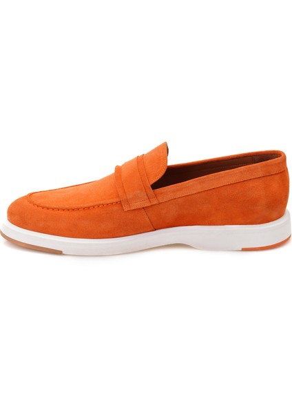 Elisa Turuncu Erkek Deri Loafer