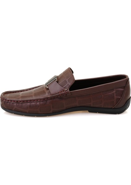 Chevi Kahve Erkek Loafer Deri Ayakkabı fırsatları