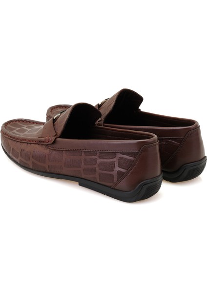 Chevi Kahve Erkek Loafer Deri Ayakkabı indirimleri