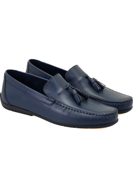 Cralar Lacivert Erkek Loafer Deri Ayakkabı