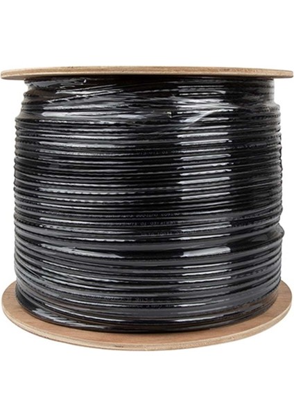 BW-CAT609 305M 23AWG 0.56MM Cca Double Jack Gri+Siyah Cat6 Kablo