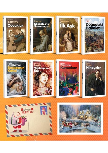 Dünya Klasikleri Sekizli Set - 2 ve Kartpostal