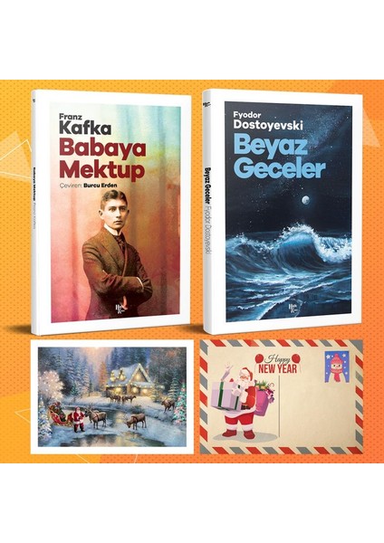 Dünya Klasikleri Ikili Set - Babaya Mektup - Beyaz Geceler ve Kartpostal