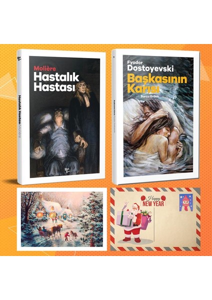 Dünya Klasikleri Ikili Set - Hastalık Hastası - Başkasının Karısı ve Kartpostal