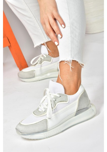 Beyaz/gri Süet Günlük Spor Ayakkabı Sneakers P973516802 modelleri