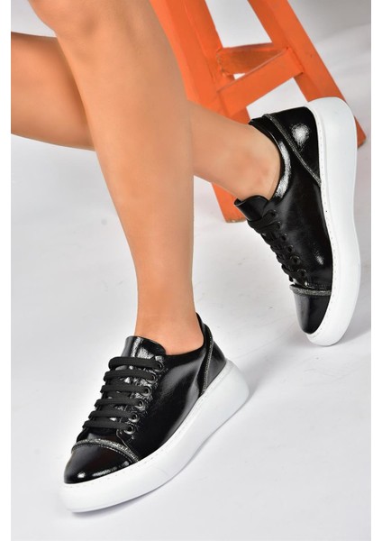 Siyah Rugan Taş Detaylı Günlük Spor Ayakkabı Sneakers P274049308 modelleri