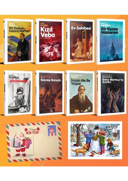 Dünya Klasikleri Sekizli Set - 5 ve Kartpostal