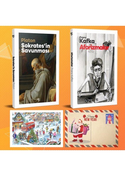 Dünya Klasikleri Ikili Set - Sokratesin Savunması - Aforizmalar ve Kartpostal