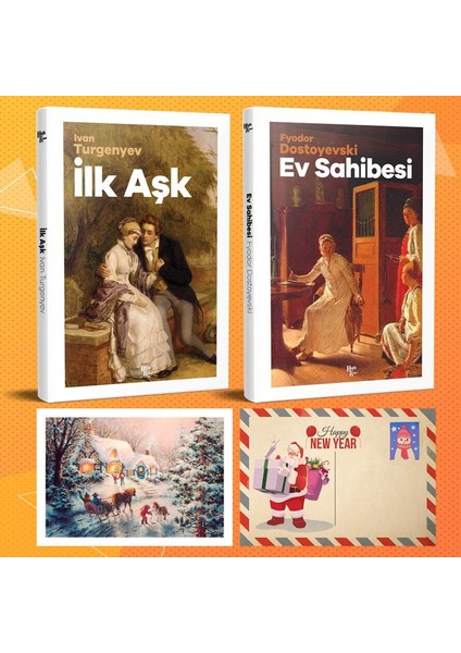 Dünya Klasikleri Ikili Set - Ilk Aşk - Ev Sahibesi ve Kartpostal