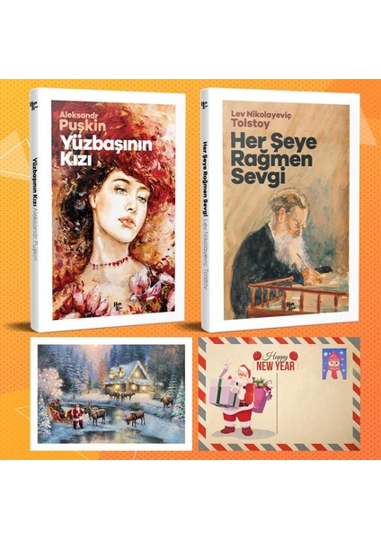 Dünya Klasikleri Ikili Set - Yüzbaşının Kızı - Her Şeye Rağmen Sevgi ve Kartpostal
