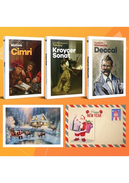 Dünya Klasikleri Üçlü Set - Cimri - Kroyçer Sonat - Deccal ve Kartpostal